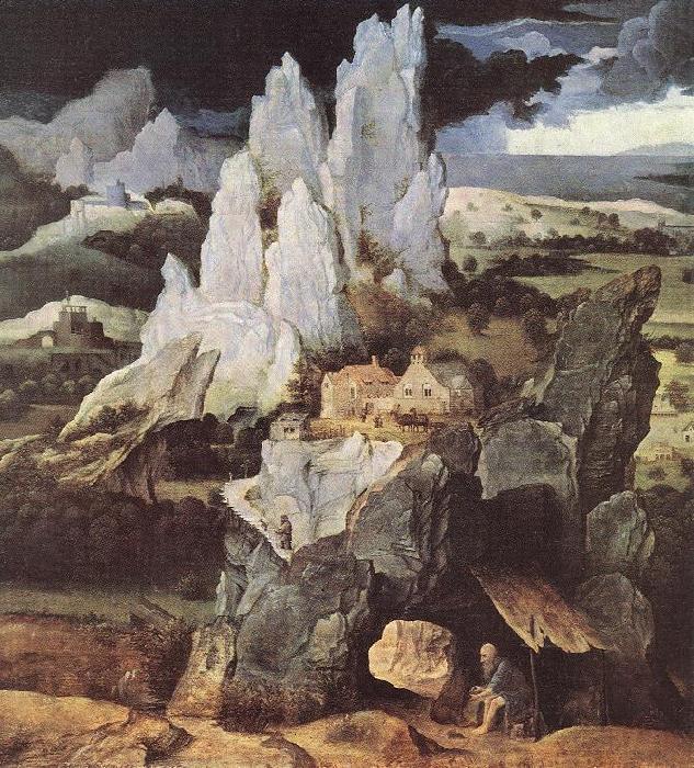 PATENIER, Joachim St Jerome in Rocky Landscape af